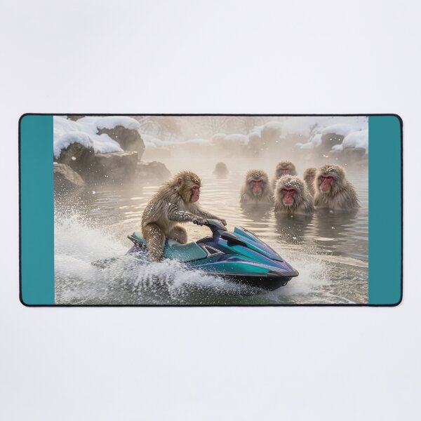 Item preview, Macaque on a Personal Watercraft Draws Ire designed and sold by Tridentulus.