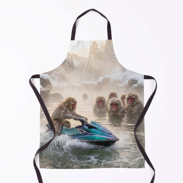 Item preview, Macaque on a Personal Watercraft Draws Ire designed and sold by Tridentulus.