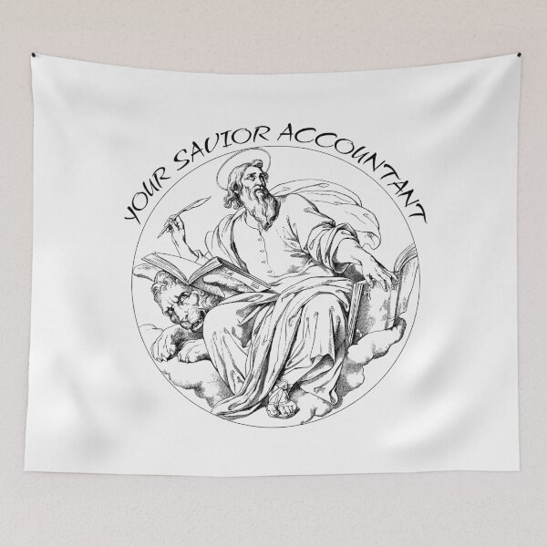 Item preview, Your Savior Accountant designed and sold by GOLDENGARDENART.