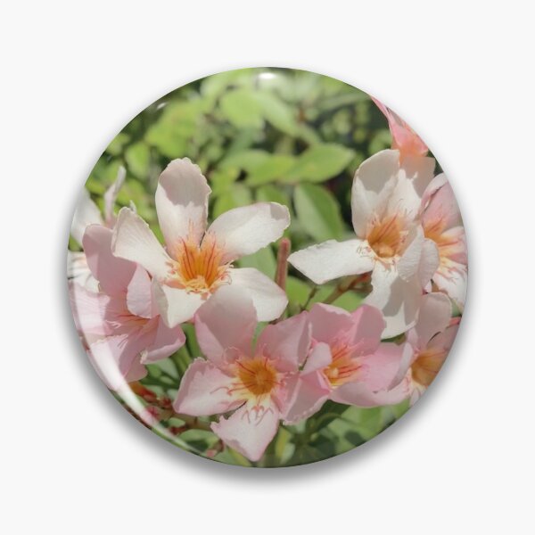 Item preview, Apricot Oleander Flowers on Garden Hedge designed and sold by Be Captured by Brittany Emma.