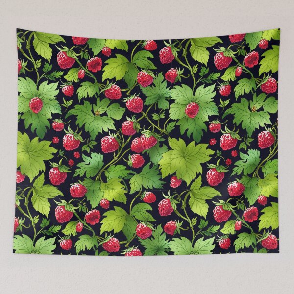 Item preview, Raspberry garden red berry patch designed and sold by hollycooper.