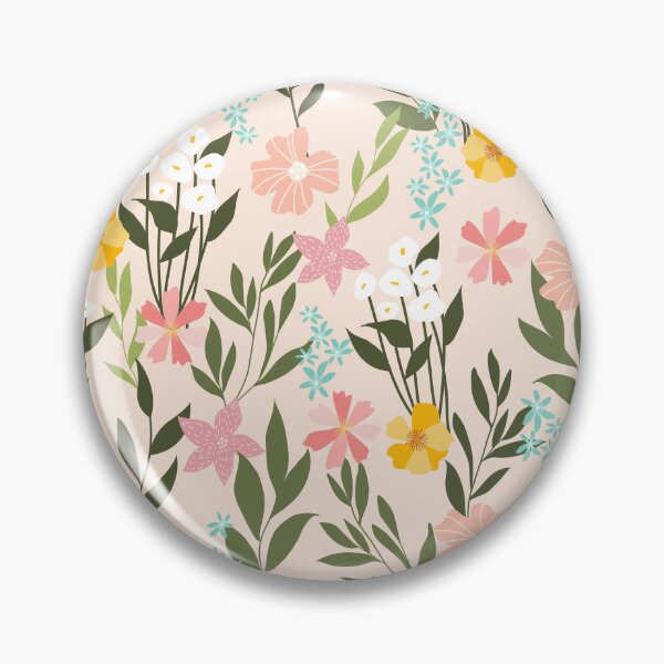 Item preview, Cottagecore Modern Abstract Muted Florals  designed and sold by dyesandpigments.