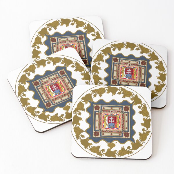 Item preview, Slovakia Flag Art Intricate Traditional Symbols designed and sold by Based History.