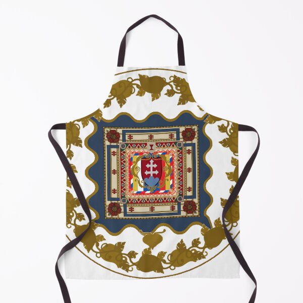 Item preview, Slovakia Flag Art Intricate Traditional Symbols designed and sold by Based History.