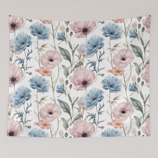 Item preview, Pink and Blue Spring Flowers designed and sold by GWEverything.