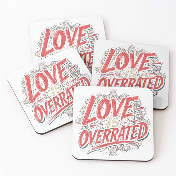 Item preview, Love Is Overrated – Funny Anti Romance Sticker designed and sold by GOTCHO1.