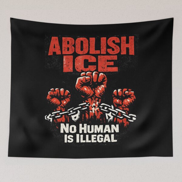 Item preview,  Abolish ICE ‘No Human Is Illega designed and sold by Uglyandcute.