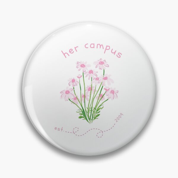 Item preview, HC Flowers Pin designed and sold by Abby's Her Campus Shop.