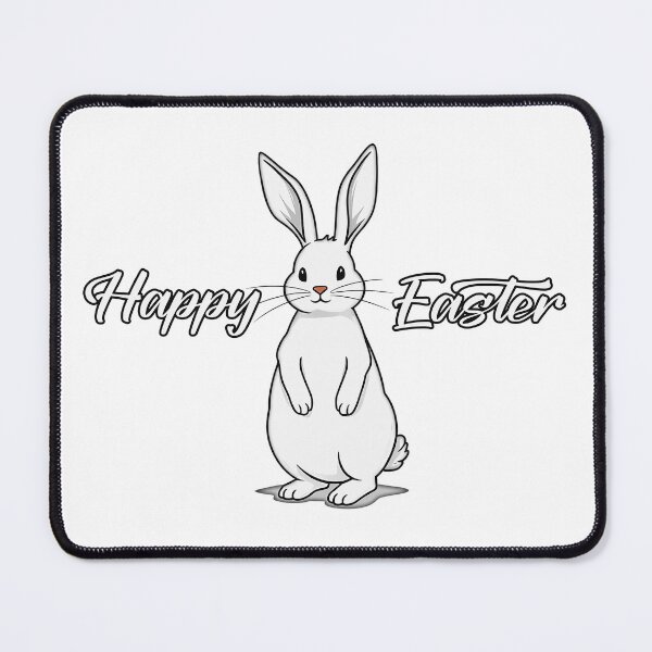 Artikelvorschau, Happy Easter – Minimal Bunny Illustration entworfen und verkauft von Topoartispp.
