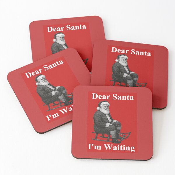 Item preview, Santa Claus I'm Waiting | Funny Christmas Message Meme | Real Life Santa designed and sold by Based History.