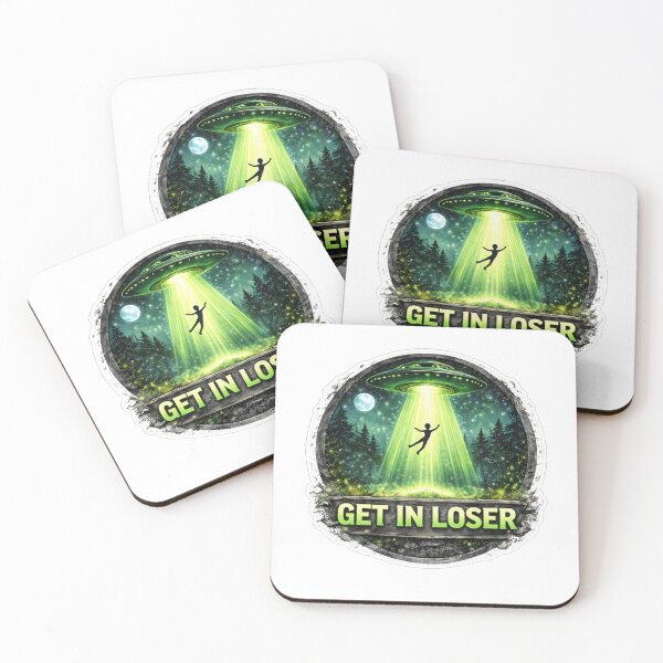 Item preview, Get In Loser - UFO Design  designed and sold by Decaldistrict.