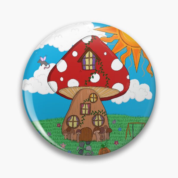 Item preview, Whimsical mushroom house designed and sold by dizzy-fox.