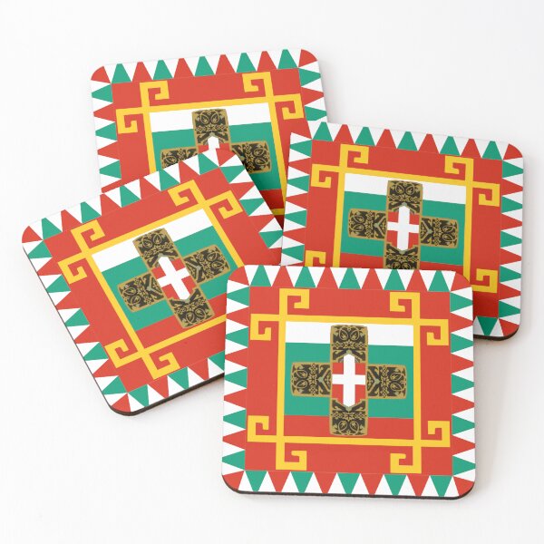 Item preview, Bulgarian Heritage Cross Design | Balkan National Colors & Tradition Folk Ornaments designed and sold by Based History.