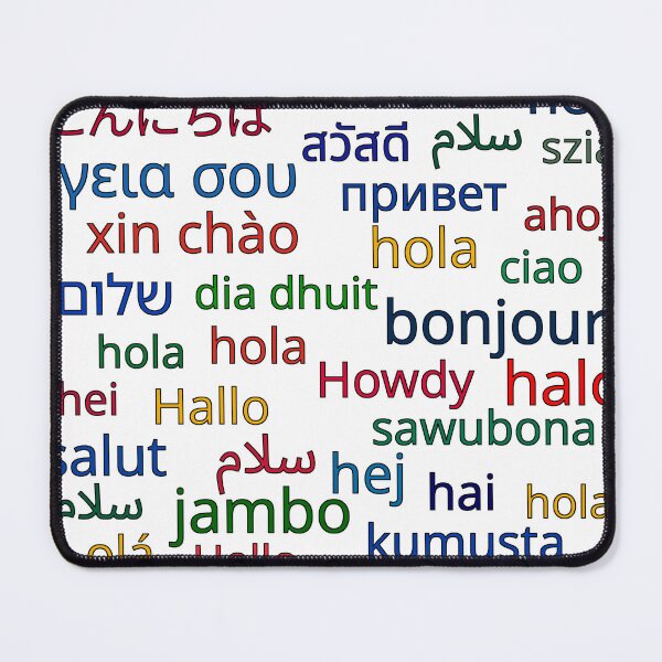 Item preview, Saying Hello Around the World designed and sold by Mokt Makes Art.