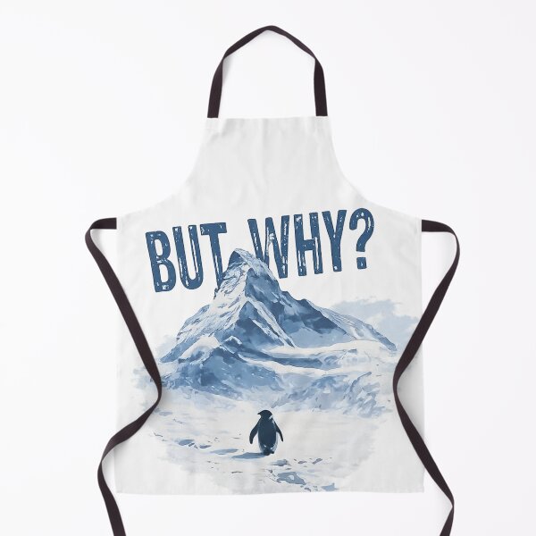Item preview, But Why? – Penguin Facing the Mountain designed and sold by InnerOutDesigns.
