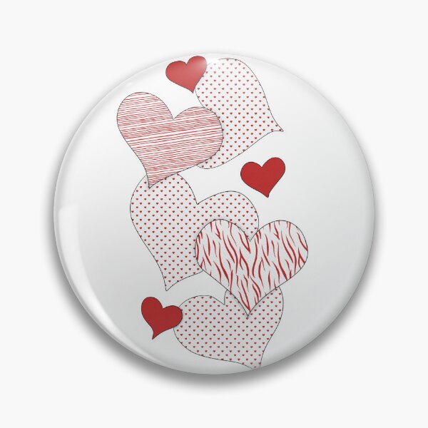 Item preview, Happy Valentine’s Day – Patterned Hearts Love Design designed and sold by SimoesArtistry.
