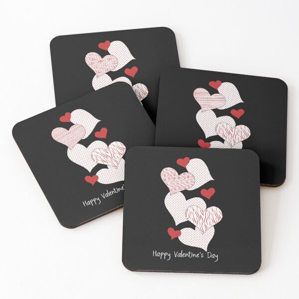 Item preview, Happy Valentine’s Day – Patterned Hearts Love Design designed and sold by SimoesArtistry.