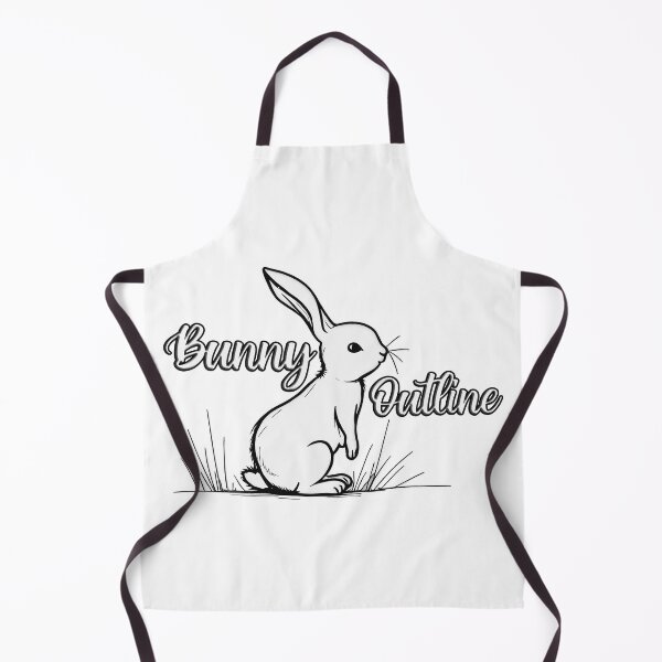 Item preview, Bunny Outline – Minimal Line Art Rabbit designed and sold by Topoartispp.