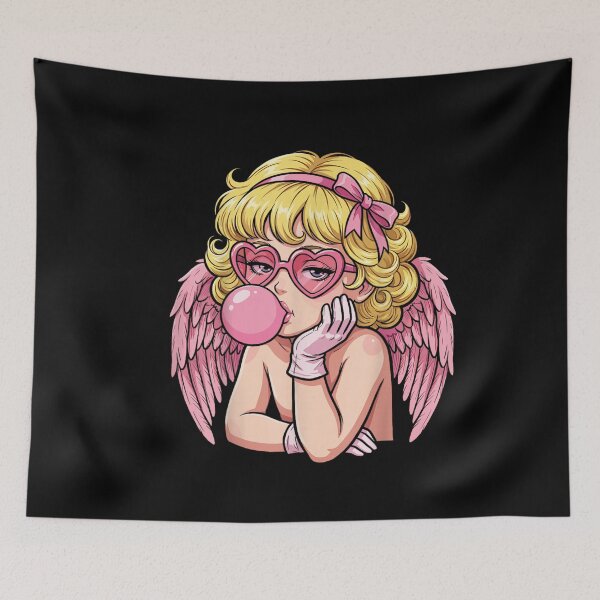 Item preview, Cute Anime Cupid Blowing Bubble Gum  designed and sold by tarikusa02.