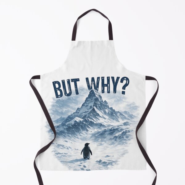 Item preview, But Why? – Penguin Facing the Mountain designed and sold by InnerOutDesigns.