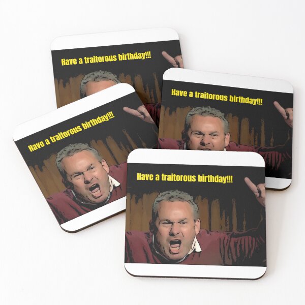 Item preview, Traitors Season 4 - Hugo Have a Traitorous Birthday designed and sold by JustforLaughs1.