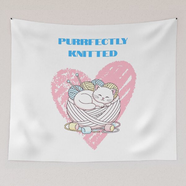 Item preview, Copy of Knitting Cat Shirt – Cute Cat Knitting with Yarn  designed and sold by Lamagift.