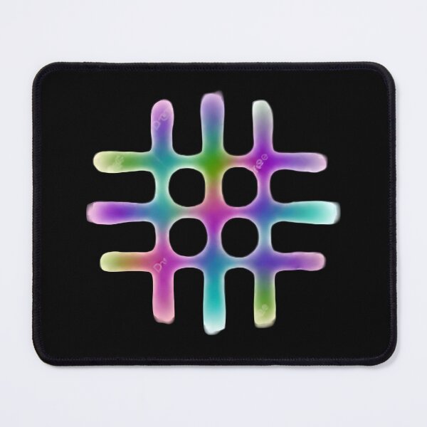 Item preview, Neon Airbrush Hashtag - Y2K Graffiti Abstract Symbol designed and sold by Dakson Design - Fantasy Art.