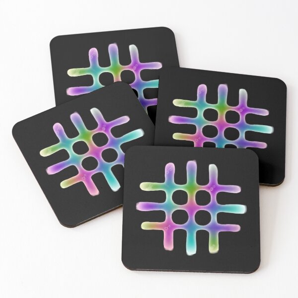 Item preview, Neon Airbrush Hashtag - Y2K Graffiti Abstract Symbol designed and sold by Dakson Design - Fantasy Art.