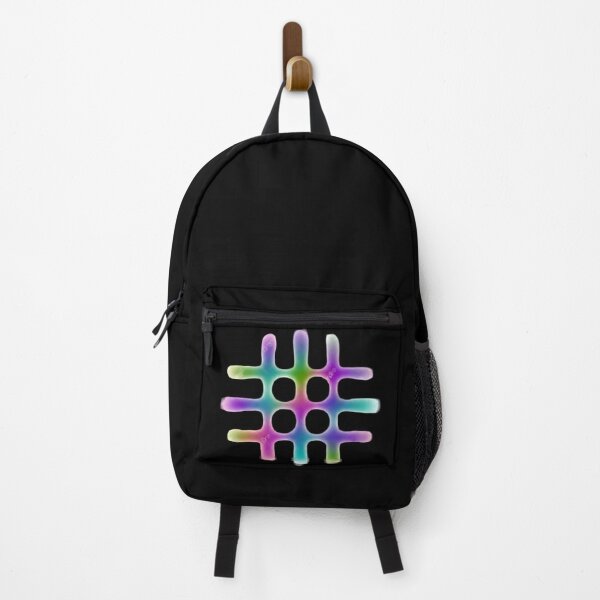 Item preview, Neon Airbrush Hashtag - Y2K Graffiti Abstract Symbol designed and sold by Dakson Design - Fantasy Art.