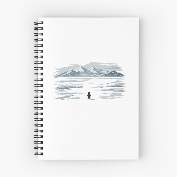 Item preview, Nihilistic Penguin “But Why?” – Existential Meme Art in a Minimalist Arctic Landscape designed and sold by BrainBubbleArt.