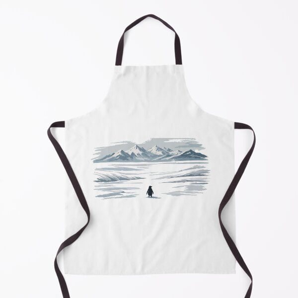 Item preview, Nihilistic Penguin “But Why?” – Existential Meme Art in a Minimalist Arctic Landscape designed and sold by BrainBubbleArt.