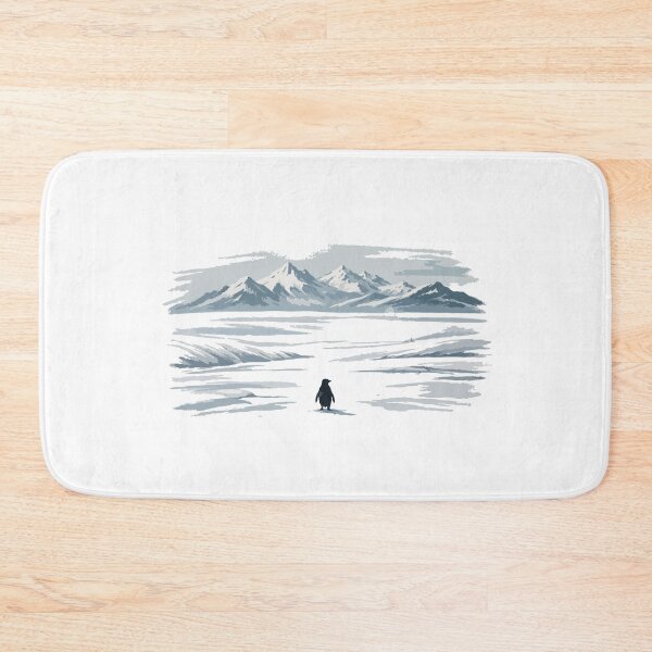Item preview, Nihilistic Penguin “But Why?” – Existential Meme Art in a Minimalist Arctic Landscape designed and sold by BrainBubbleArt.