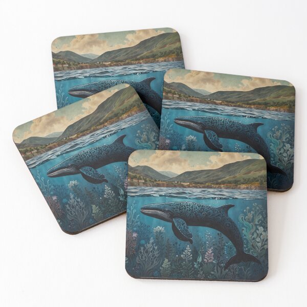 Item preview, Vintage great blue whale  designed and sold by hollycooper.