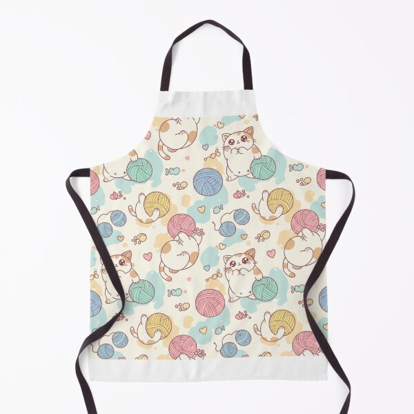 Item preview, Pattern of kittens playing with balls of yarn designed and sold by Opps-diseño.