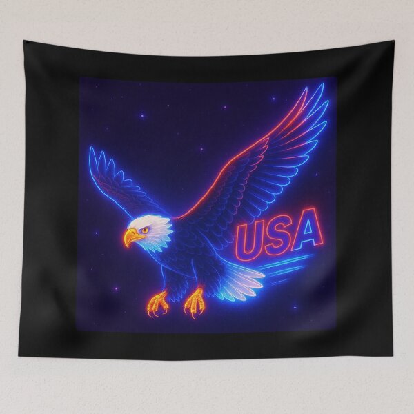 Item preview, Neon Flight of the Patriot  designed and sold by Brickroad Dsigns.