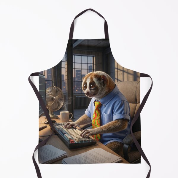 Item preview, Slow Loris at His Computer designed and sold by Tridentulus.