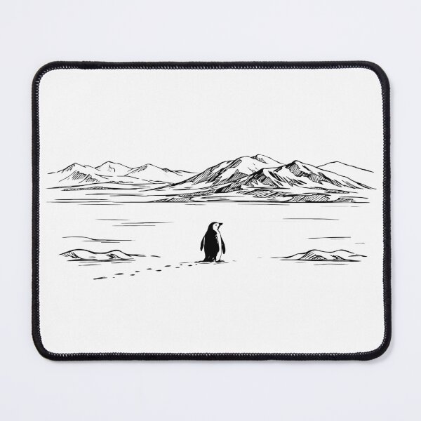 Item preview, Nihilistic Penguin “But Why?” – Existential Meme Minimalist Black & White Illustration designed and sold by BrainBubbleArt.