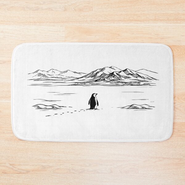 Item preview, Nihilistic Penguin “But Why?” – Existential Meme Minimalist Black & White Illustration designed and sold by BrainBubbleArt.