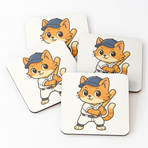 Item preview, Cute Baseball Cat Kwai designed and sold by HoopeStylee.