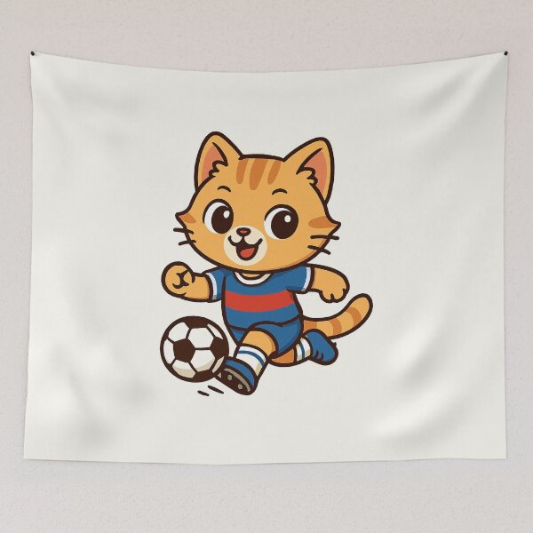 Item preview, Cute Soccer Cat designed and sold by HoopeStylee.