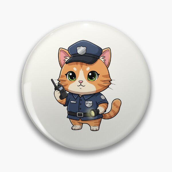Item preview, Security Guard Cat designed and sold by HoopeStylee.