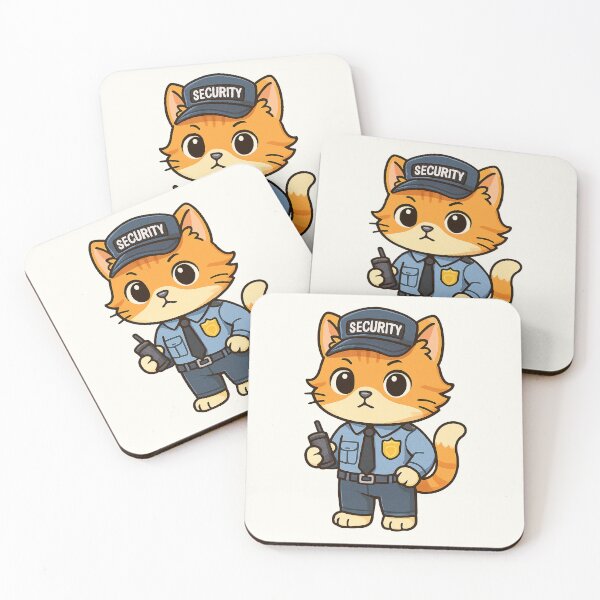 Item preview, Cute Security Cat designed and sold by HoopeStylee.