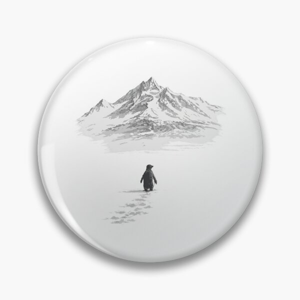 Item preview, But Why? – Nihilistic Penguin Meme | Existential Minimalist Art Print designed and sold by BrainBubbleArt.