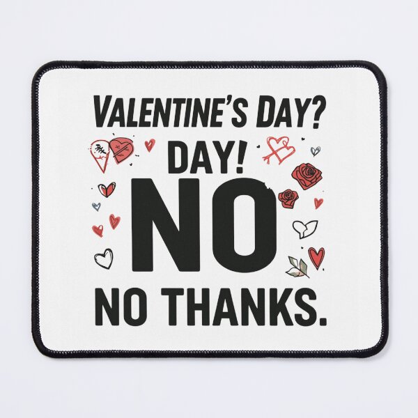 Item preview, Valentine's Day? No Thanks – Single Life Aesthetic designed and sold by GOTCHO1.
