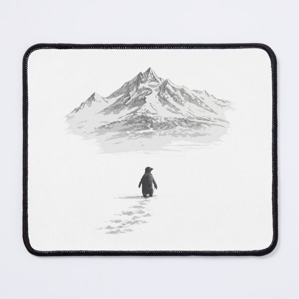 Item preview, But Why? – Nihilistic Penguin Meme | Existential Minimalist Art Print designed and sold by BrainBubbleArt.