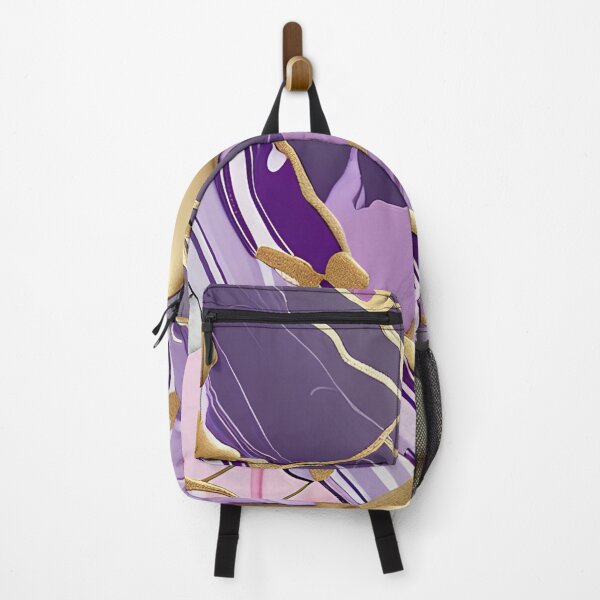 Item preview, Pink, Purple & White Swirled in Gold Accents #7 designed and sold by BirdsnStuff.