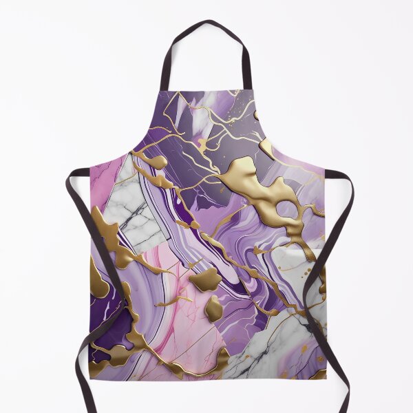 Item preview, Pink, Purple & White Swirled in Gold Accents #7 designed and sold by BirdsnStuff.