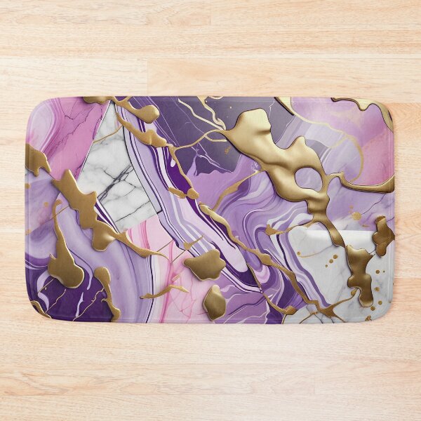 Item preview, Pink, Purple & White Swirled in Gold Accents #7 designed and sold by BirdsnStuff.