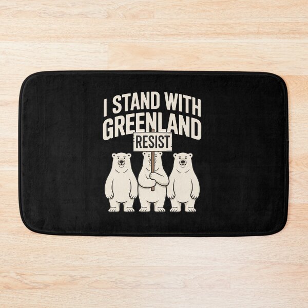 Item preview, Arctic Resistance: I Stand With Greenland Polar Bear Graphic designed and sold by  MOHAMED.
