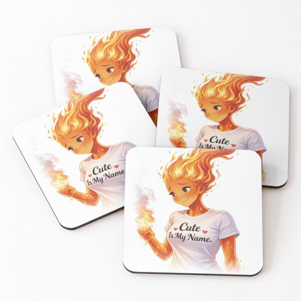 Item preview, Cute Is My Name – Fire Elemental Couple Shirt designed and sold by Chaos-Approved.